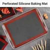 Moldes de cozimento Perforado Silicone Tapete de forno anti-bastão Lineador para biscoitos/pão/macaroon/biscoitos Ferramentas de cozinha