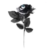 Decoratieve bloemen Q1jb Halloween Flower Artificial Fake Rose Bouquets for Decorations