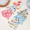 P19i Bibs Burp Doeken 1 Baby slabbetje Kleding Pasgeboren Food Drool Bandana Speeksel Cartoon Soft Safety Accessory D240513