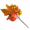 Simulazione decorativa Simulazione Berry Decor Berries Pography PROPS Branch Harvest Festival Maple Halloween
