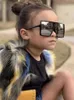 نظارة شمسية 2022 الموضة الجديدة للأطفال الشمسي مربع الأولاد والفتيات العلامة التجارية للأطفال نظارات الطفل نظارات الفتاة Gafas de Sol D240513