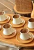 Cups Saucers Amazing Turkish Greek Arabic Coffee & Espresso Cup Set RSS Largi 6 Porcelain (With Private Discount)