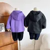 Giackets abbigliamento per bambini over -coat top 2024 ghell jacks boys ragazze con cappuccio autunno