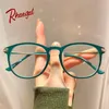 Sunglasses Frames Rhaegal High Quality Simple Style Stylish Round Glasses For Reading Temperament Decorative Women Eyeglasses 2024