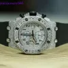 Customized Markened Out Hochqualität Gold Sier Original Hip Hop Men Moissanite Diamond Armband Watchvvs