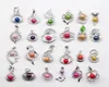 Подвесные ожерелья на 24 стилях 925 стерлинговой жемчужной жемчужины с 68 -миллиметровым цветом случайной миксы 510 шт. SS014577578