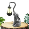 Decorative Figurines Elephant Solar Light Waterproof Patio Lamp With Garden Can Hanging For Outdoor Table Lawn Yard Parks