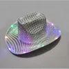 Hat Cowgirl Light Cute LED Flashing Up Sequin Cowboy Hats Luminous Caps Halloween Costume Wholesale 1220 S s