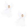 Estatuetas decorativas 2pcs anjos ornamentos pendurados pingentes de natal decoração adorável