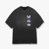 24SS Tshirt Tshirt Men Champion du monde imprimé lavé Vintage Tee Femme Skateboard T-shirt à manches courtes 0513