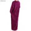 Home Clothing Women's Long Nightgown Rose Red Elegant Sexy Nightwear Zipper Fleece Robe Warm Loose Flannel Bathrobe Plus Ensembles Pyjama