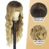 Wigs Gensorsen Long Curly Hair peruca europeia americana peruca feminino de fibra química Fibra Full Set Full Set