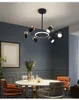 Северная люстра гостиной блеск простые современные ресторанные спальни светодиодные лампы