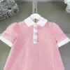 Marke Baby Rock schöne rosa Prinzessin Kleid Größe 100-150 cm Kinder Designer Kleidung glänzende Paillettendekoration Sommermädchen Partydress 24may