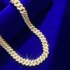 Nouvelle arrivée Golden Fournisseur imperméable Real Sier Cuban Link Chain 12 mm 20 pouces Collier pour hommes