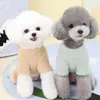 Hondenkleding fleece winter jumpsuit pyjama's huisdier kleding puppy kleding voor kleine honden pomeraniaanse kat overalls jas pyjama jas