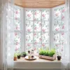 Naklejki na okna Kwiat statycznego szklanego filmu Prywatność Ochrona Ochrony Niezroczyste kuchenne sypialnia Dekoracja domu BLT3076