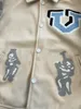 Designerski męski kurtka projektanta technika para płaszcza baseballowego mundur mody mody kurtka single piersi Wysoki wygląd mężczyzn haftowe kurtka literowa