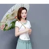 Abiti da lavoro single/abito plus size 5xl set da donna 2024 grasso mm in stile cinese Momther Hanfu ha migliorato il Cheongsam eleganti abiti da top bianca