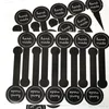 Parti Dekorasyonu 400 PCS/LOT Siyah Gıda Sızdırmazlık Etiketleri Hediye Ambalajı El yapımı çıkartmalar Puding Muffin Fırın Tedarik Toptan