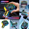 New Hands-Free Bluetooth-Compaitable 5.0 FM Transmitter Car 2 USB Fast Charger Mp3 Modulator Player Handsfree Audio Receiver