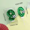 5Pcs Candles Hot Sale Football Cake Green Digital Candles World Cup Party Event Baking Decoration 0-9 Happy Birthday Digital Candles