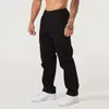 Calça de carga masculina moda de rua casual academia de ginástica Fitness Executando treinamento solto perna reta 240430