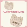 Śliniaki Burp Znastanie Personalizowany prezent Baby Babel Bawełniany Ubrania Baby Custom Baby BIB Nazwa Big Burp Cloth Baby Saliva Ręcznik Zestaw D240513