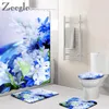 Bath Mats Zeegle Microfiber Mat Bathroom Carpet Rug Floral Pattern Area For Floor Washable And Absorbent Soft Shower