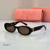 MUI Lunettes Designer Femmes Tortoise Shell European American Style Nouvelles lunettes de soleil ovales Good Material Acetate Frame Goggles UV400 Shades