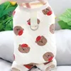 Hundebekleidung Welpe Jumpsuit Winter Herbst süße Cartoon Haustier Mode Desinger Kleidung Katzengurt warmer Pyjama Yorkshire Pudel