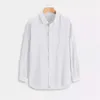 Men's Dress Shirts Linen Shirt High Quality Lightweight And Breathable Button-Down Cotton 2024 Solid Color