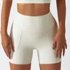 Shorts actifs Yoga Femmes Gym Vêtements d'entraînement avec recyclage de poche Portez un motard haute taille en cours d'exécution