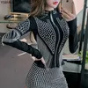Vestes pour femmes printemps 2024 Rivet sexy rivet tassel court manteau fashion femme automne veste de forage coréen