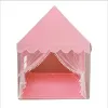 Portable Large Girls' Folding Tipi Tent - Pink Princess Party Castle Playhouse for Children's Room Decor
