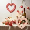 Décoration de fête 2024 Couronne au cœur des décorations de la Saint Valentin GRAND COEUR PENDANT DE MARIAGE INS LOBILIT