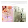 Candle Holders 76cm Tall Wedding Candelabra Centerpiece 5-arms Crystal Holder Decoration 2 Pcs/lot Europe