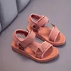 Sandalen 2021 Zomerjongens Sandalen Casual kinderschoenen Rubber School Ademend Open Tooboy Beach Sandalsl240510