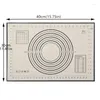 Ferramentas de panificação tapete de silicone com escala rolante almofada de massa amassada
