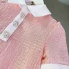 Marke Baby Rock schöne rosa Prinzessin Kleid Größe 100-150 cm Kinder Designer Kleidung glänzende Paillettendekoration Sommermädchen Partydress 24may