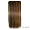 Perücke weibliche lange glattes Haar empfangen Stück ein Stück Fünf Clip Perücken Stück Clip Haar Chemie Faser Haarvorhang