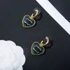 Luxury Stud Brass örhängen Kvinna Designer Earring C-Letter Pearl Smycken 18K Gold Diamond Valentine Wedding Presents