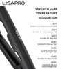Lisapro Original keramiskt hårsträtning Flat Iron 1 -plattor | Black Professional Salon Model Straightener Curler 240506