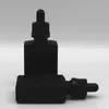 30 ml Black Grosted Glass Liquid Reacent Pipette Pipette Propuls Prise en compte Square à huile essentielle Conteneur de parfum Spruu Ngqdj