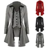 Giacche da donna Retro Donna Giacca gotica giacca singolo a petto bordo blazer lungo blazer vittoria vittoria abbigliamento per donne