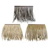Decorative Flowers DIY Artificial Grass Thatch Roofing 50x50cm Durable Patio Umbrella Cover