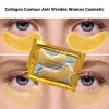 10pcs Kristall Kollagen Goldpulver Augenmaske Anti-Aging Dunkle Kreise Akne Schönheitspflecken für Augenpflege koreanische Kosmetik