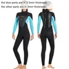 Damskie stroje kąpielowe pełne ciało na ciele Kobiety mężczyźni 3 mm długie rękawy Neopren zimna woda surfing z rurką kajakiem pływanie mokro mokro