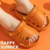 Sandalen Kinderkinder Sandalen Kinder Cartoon Hai Sommer Kleinkind Jungen und Mädchen weiche Sohle Babyschuhe Nicht -Slidel240510