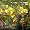 Dekoracyjne figurki 6pcs wiosenny festiwal bonsai chińskie wisiorki r